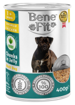 Hrană umedă bucăți pentru câine, Adult, Benefit, Pui, 400g