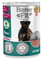 Hrană umedă pate pentru câine, Adult, Benefit, Vită, 400g