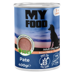 Hrană umedă pate pentru câine, Adult, MyFood, Somon, 400g
