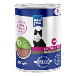 Hrană umedă pate pentru pisică, Adult, PawPaw, Vită, 400g