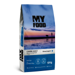 Hrană uscată pentru câine, Adult, Talie medie și mare, MyFood, Miel & orez, 12kg, Derma Support