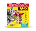 Hrană uscată pentru pisică, Adult, Bado, Somon & Vită, 5x1kg