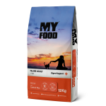 Hrană uscată pentru pisică, Adult, MyFood, Miel & orez, 12kg, Digest Support