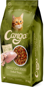 Hrană uscată pentru pisică, Adult, Cango, Vită & Pui, 15kg