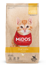 Hrană uscată pentru pisică, Junior, Midos, Pui, 15kg