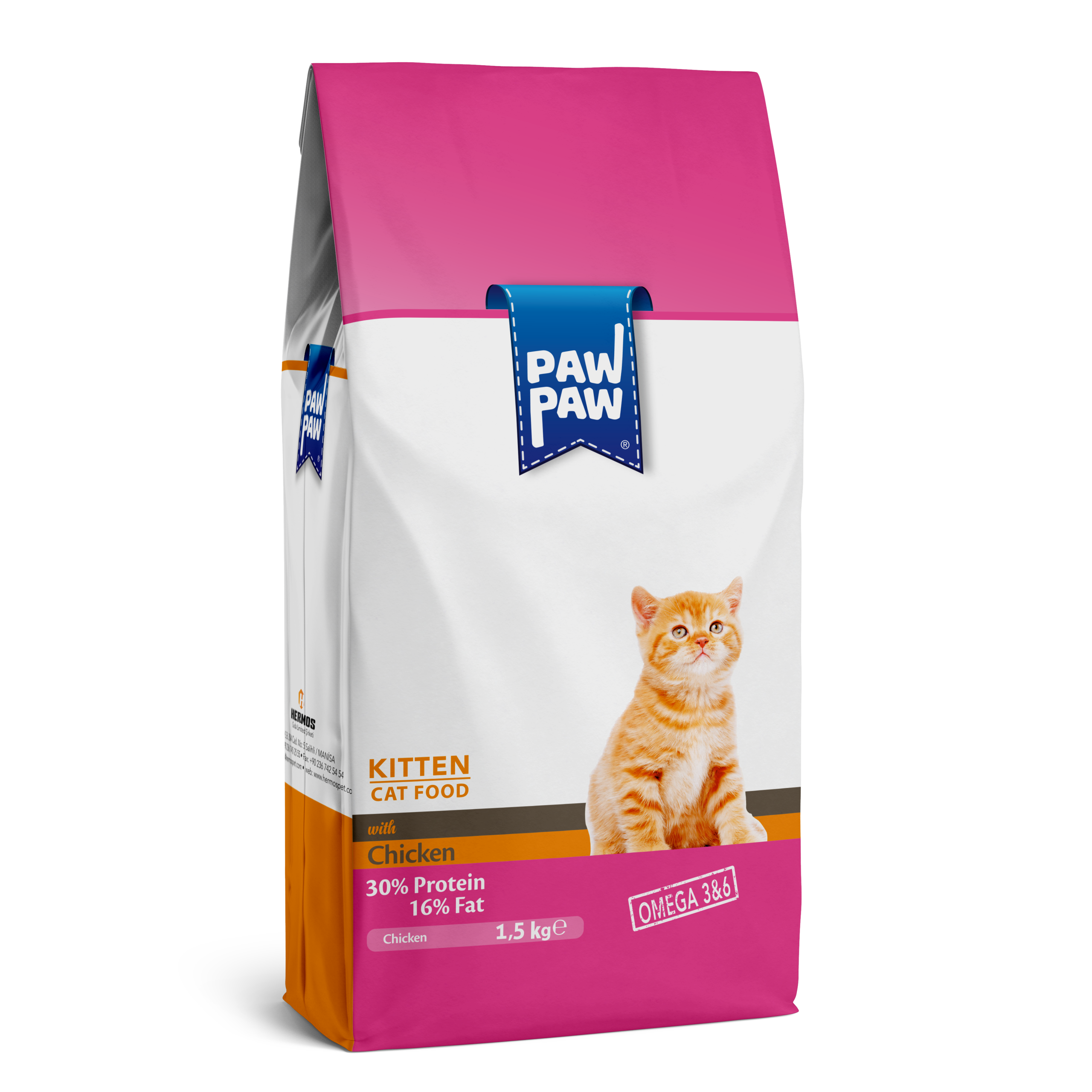 hrana-uscata-pisica-junior-pui_nx6sow Hrană uscată pentru pisici PAWPAW, Junior, carne de pui, 1,5 kg, creștere sănătoasă, energie și imunitate puternică - imagine 1