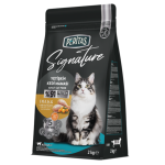Hrană uscată pentru pisici adulte, Peritas Signature, cu carne de pui, sac 2 kg, super premium, proteine pentru vitalitate, digestie echilibrată, blană sănătoasă
